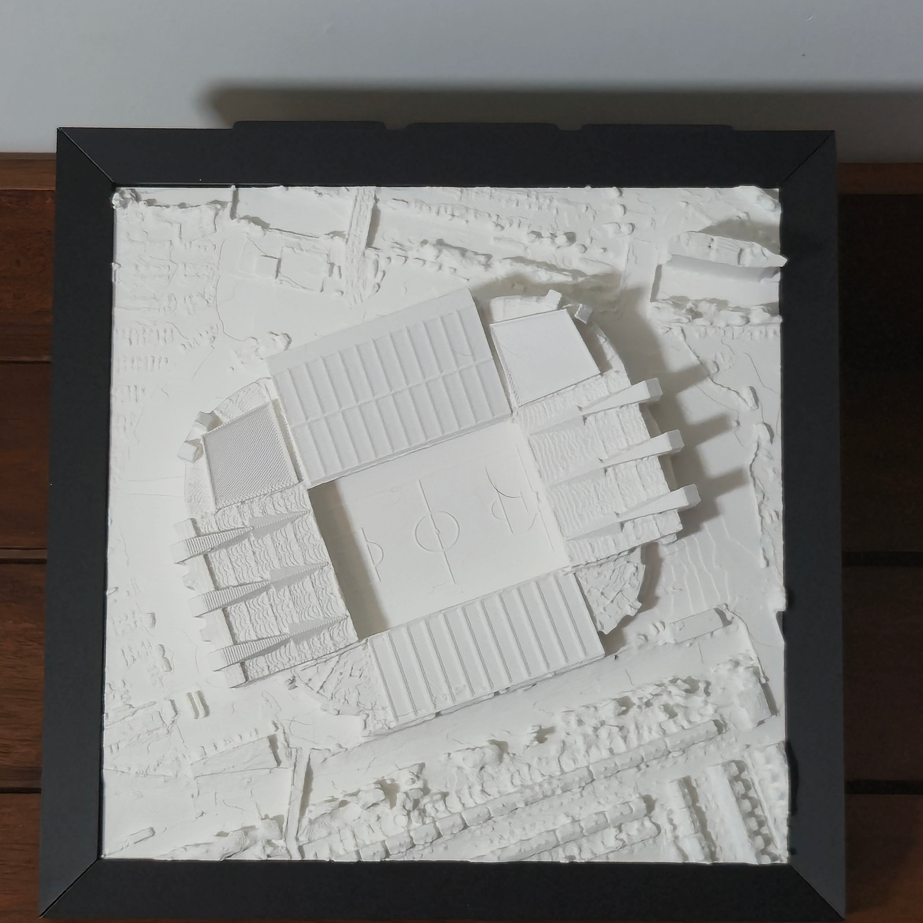 Manchester United Old Trafford 3D Stadium Map | Framed Stadium Wall Art