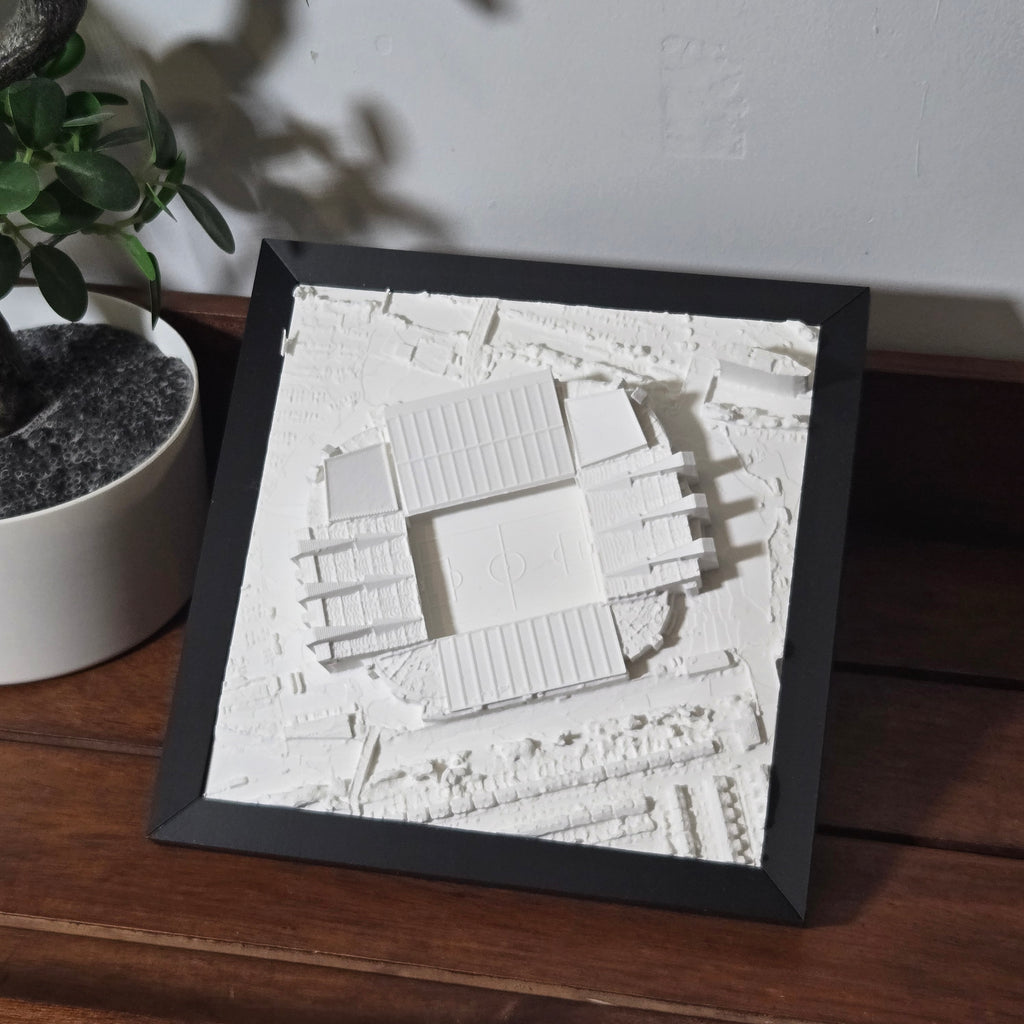 Manchester United Old Trafford 3D Stadium Map | Framed Stadium Wall Art
